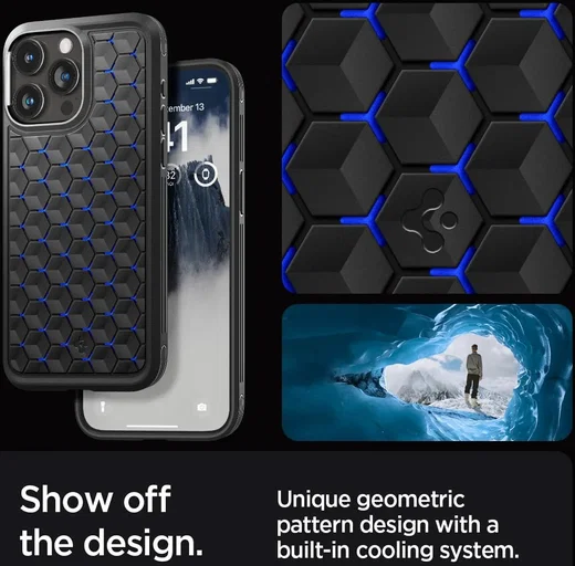 Spigen Cryo Armor Apple iPhone 15 Pro Max Hoesje Back Cover Blauw afbeelding 16