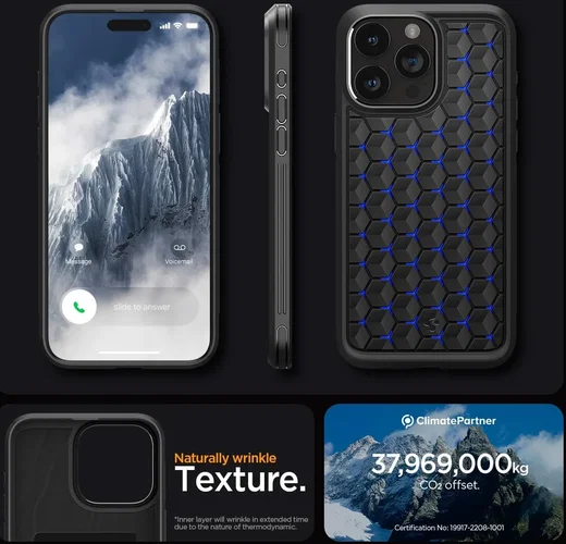 Spigen Cryo Armor Apple iPhone 15 Pro Max Hoesje Back Cover Blauw afbeelding 19
