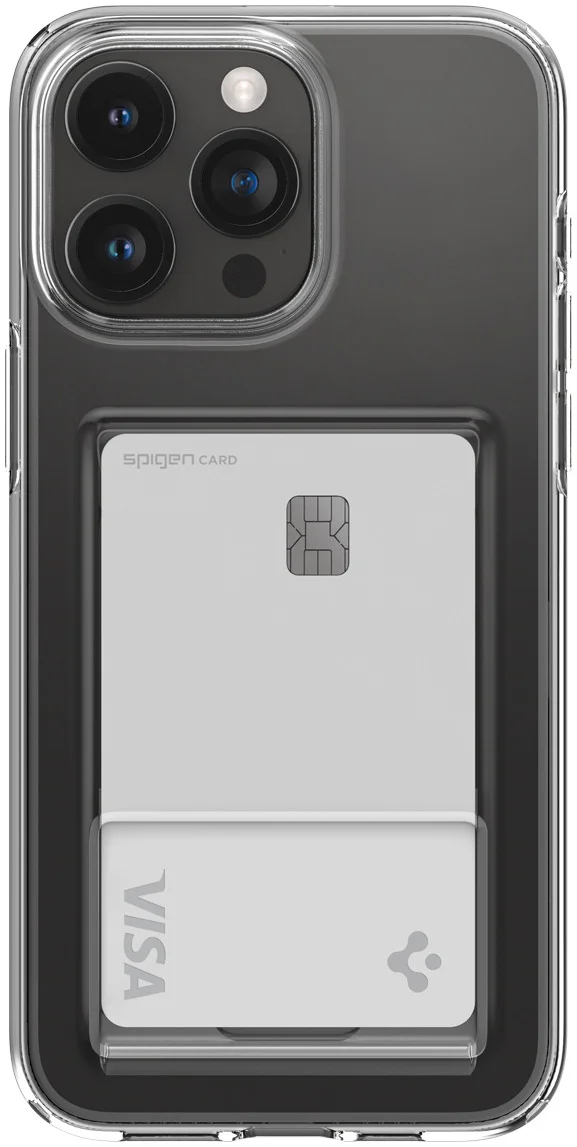 Spigen Crystal Slot Apple iPhone 15 Pro Max Back Cover Transparant afbeelding 2