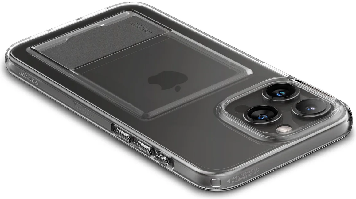 Spigen Crystal Slot Apple iPhone 15 Pro Max Back Cover Transparant afbeelding 3