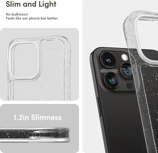 Spigen Cyrill Cecile Apple iPhone 15 Pro Hoesje Glitter afbeelding 5