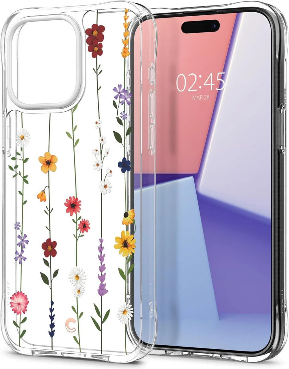 Spigen Cyrill Cecile Apple iPhone 15 Pro Max Hoesje Flower Garden afbeelding 1
