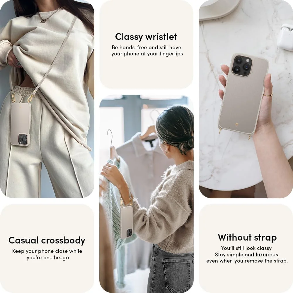 Spigen Cyrill Classic Charm MagSafe iPhone 15 Pro Max Hoesje Cream afbeelding 4