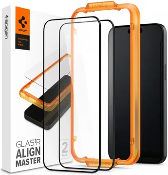 Spigen AlignMaster Apple iPhone 15 Tempered Glass (2-Pack)