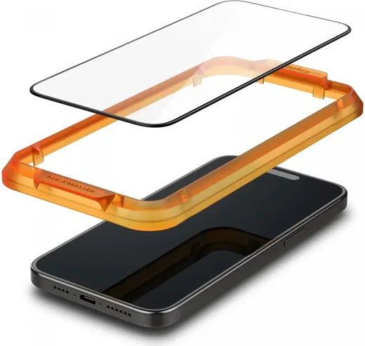 Spigen AlignMaster Apple iPhone 15 Tempered Glass (2-Pack) afbeelding 2