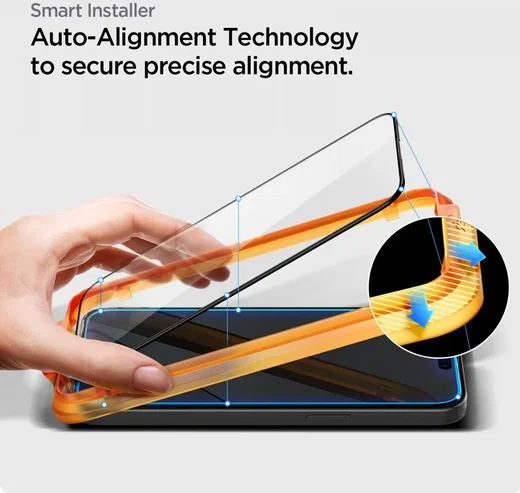 Spigen AlignMaster Apple iPhone 15 Tempered Glass (2-Pack) afbeelding 4