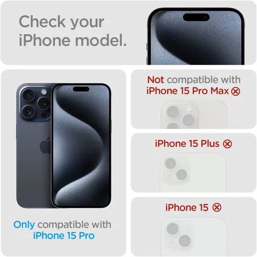 Spigen AlignMaster Apple iPhone 15 Pro Tempered Glass (2-Pack) afbeelding 5