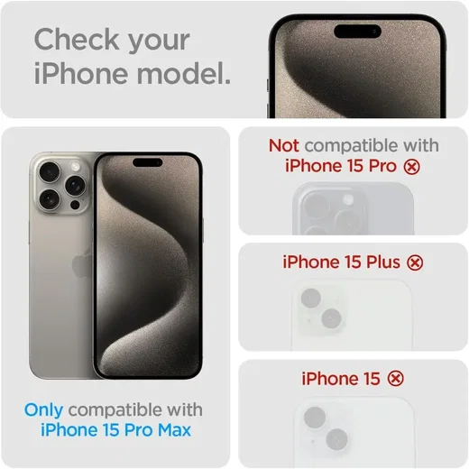 Spigen AlignMaster Apple iPhone 15 Pro Max Tempered Glass (2-Pack) afbeelding 5