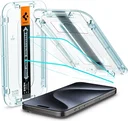 Spigen EZ Fit GLAS.tR iPhone 15 Pro Screen Protector Clear (2-Pack)