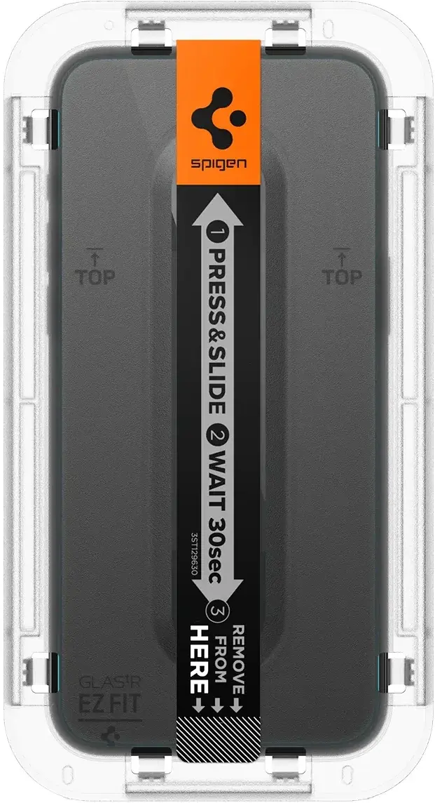 Spigen EZ Fit GLAS.tR iPhone 15 Pro Screen Protector Clear (2-Pack) afbeelding 11