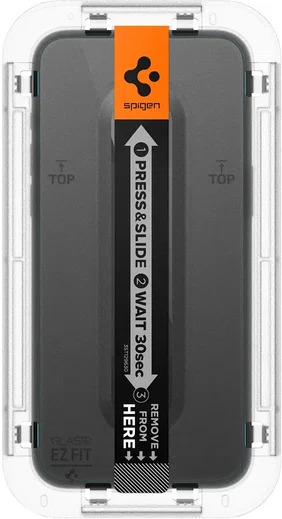 Spigen EZ Fit GLAS.tR iPhone 15 Pro Screen Protector Clear (2-Pack) afbeelding 11