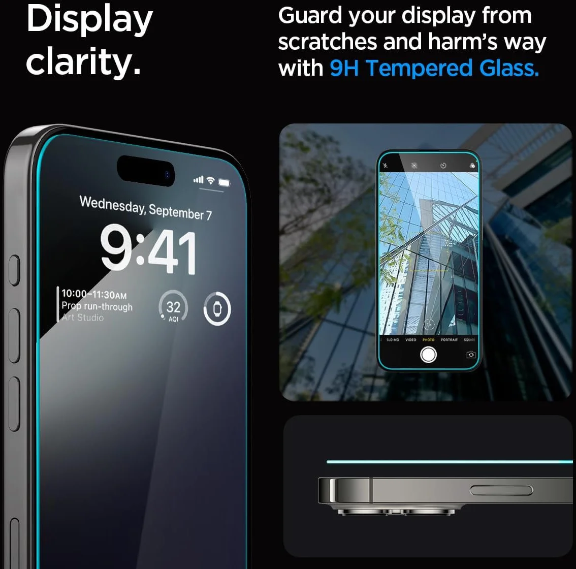 Spigen EZ Fit GLAS.tR iPhone 15 Pro Screen Protector Clear (2-Pack) afbeelding 7
