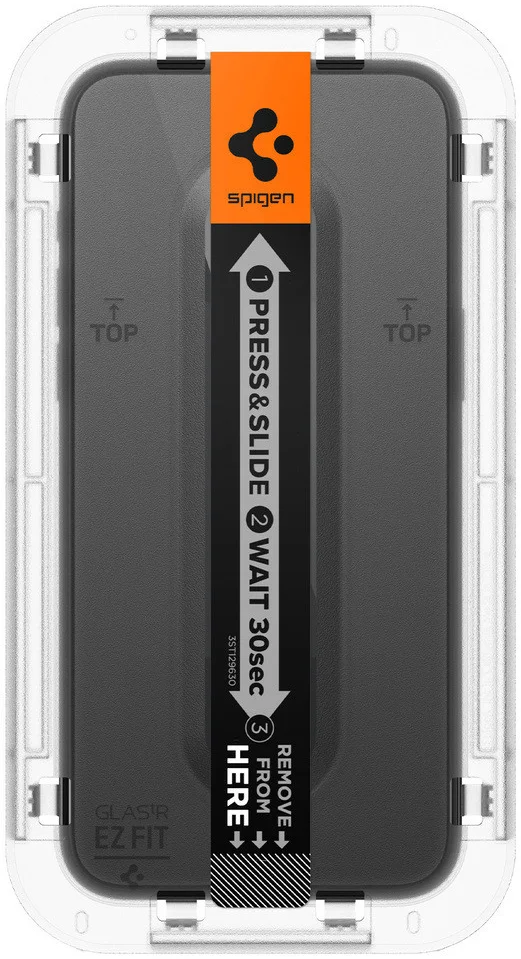 Spigen EZ Fit GLAS.tR iPhone 15 Pro Max Screen Protector Zwart 2-Pack afbeelding 12