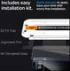 Spigen EZ Fit GLAS.tR iPhone 15 Pro Max Screen Protector Zwart 2-Pack afbeelding 3