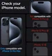 Spigen EZ Fit GLAS.tR iPhone 15 Pro Max Screen Protector Zwart 2-Pack afbeelding 4