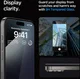Spigen EZ Fit GLAS.tR iPhone 15 Pro Max Screen Protector Zwart 2-Pack afbeelding 7