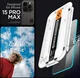 Spigen EZ Fit GLAS.tR iPhone 15 Pro Max Screen Protector Transparant 2-Pack afbeelding 9