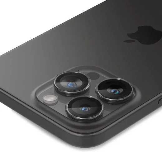 Spigen Optik iPhone 15 Pro/ 15 Pro max camera protector - 2 pack installatietray afbeelding 2