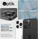 Spigen Optik iPhone 15 Pro/ 15 Pro max camera protector - 2 pack installatietray afbeelding 3