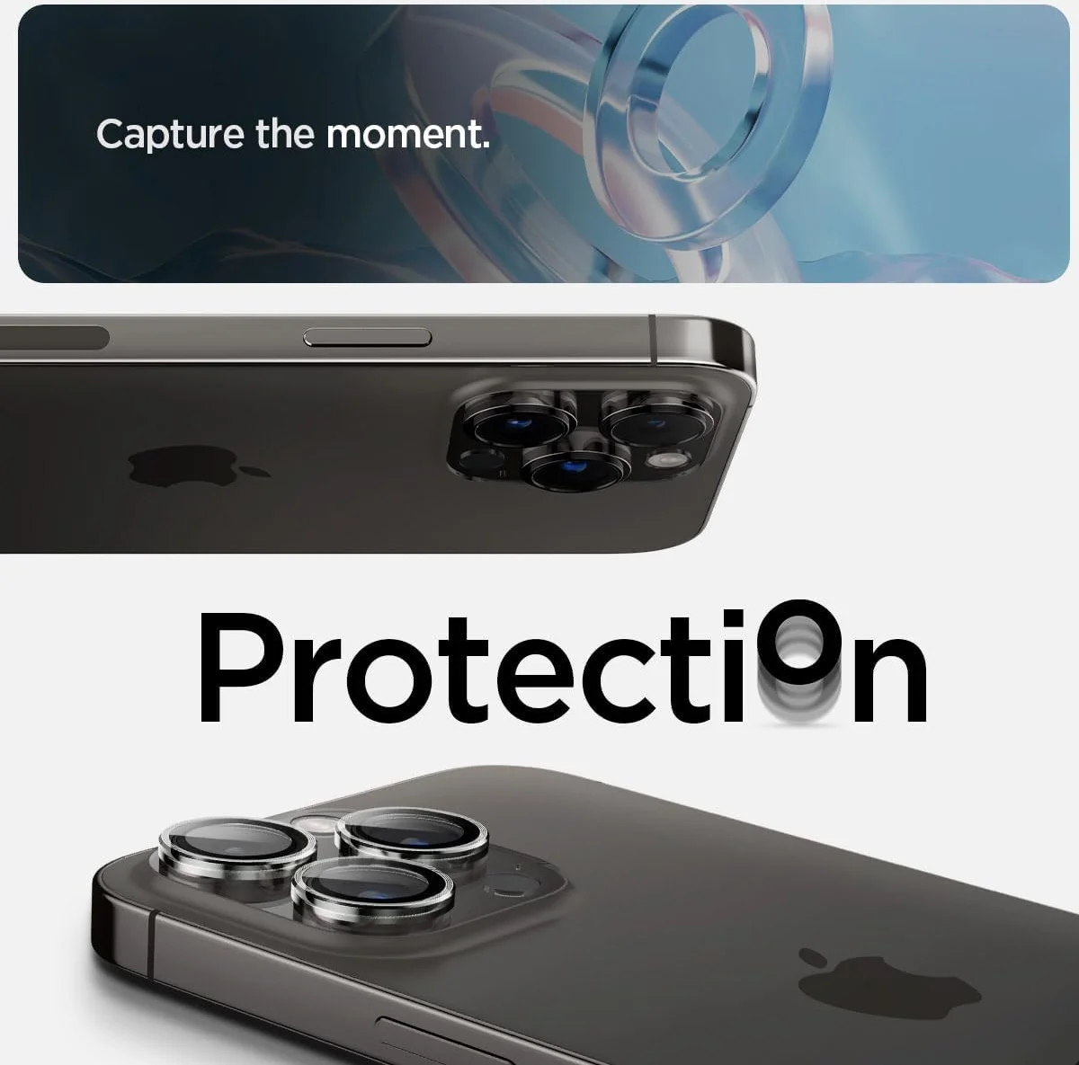 Spigen Optik iPhone 15 Pro/ 15 Pro max camera protector - 2 pack installatietray afbeelding 9