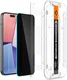 Spigen EZ Fit Glas.tR Apple iPhone 16 / 15 Privacy Glass (2-Pack) afbeelding 12