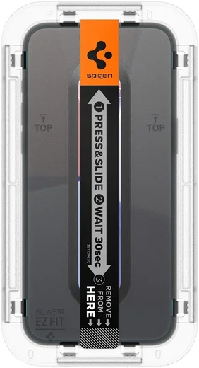 Spigen EZ Fit Glas.tR Apple iPhone 15 Pro Privacy Glass (2-Pack) afbeelding 16