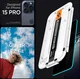 Spigen EZ Fit Glas.tR Apple iPhone 15 Pro Privacy Glass (2-Pack) afbeelding 8