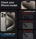 Spigen EZ Fit Glas.tR Apple iPhone 15 Pro Max Privacy Glass (2-Pack) afbeelding 6