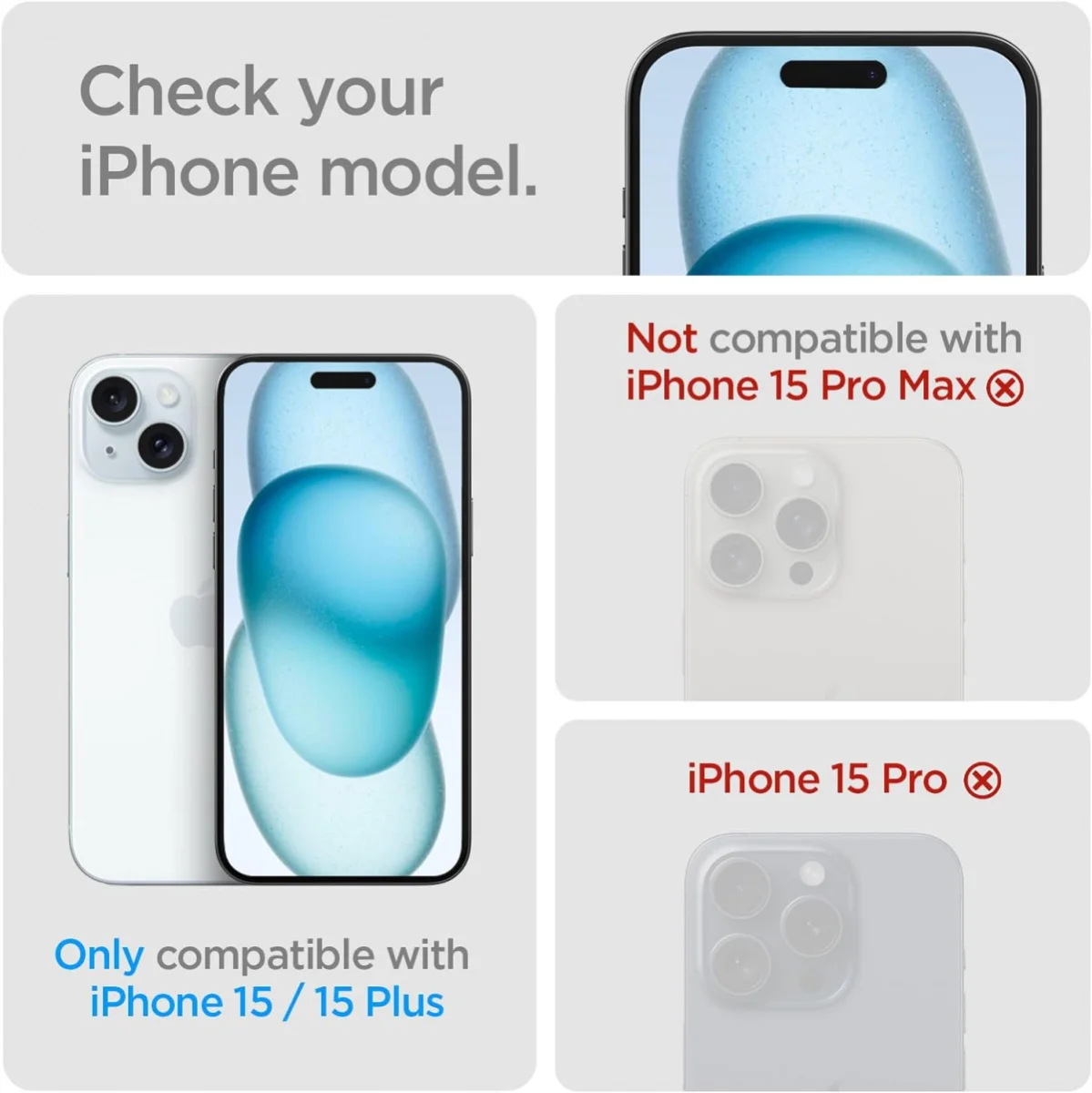 Spigen Optik iPhone 15 / 15 Plus Camera Lens Protector Clear (2-Pack) afbeelding 2