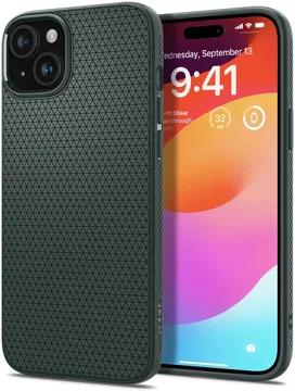 Spigen Liquid Air Apple iPhone 15 Hoesje Back Cover Groen