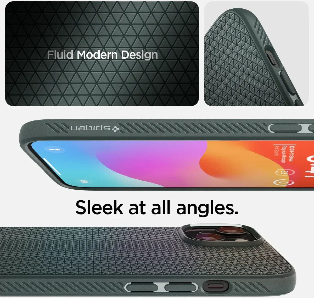Spigen Liquid Air Apple iPhone 15 Hoesje Back Cover Groen afbeelding 3