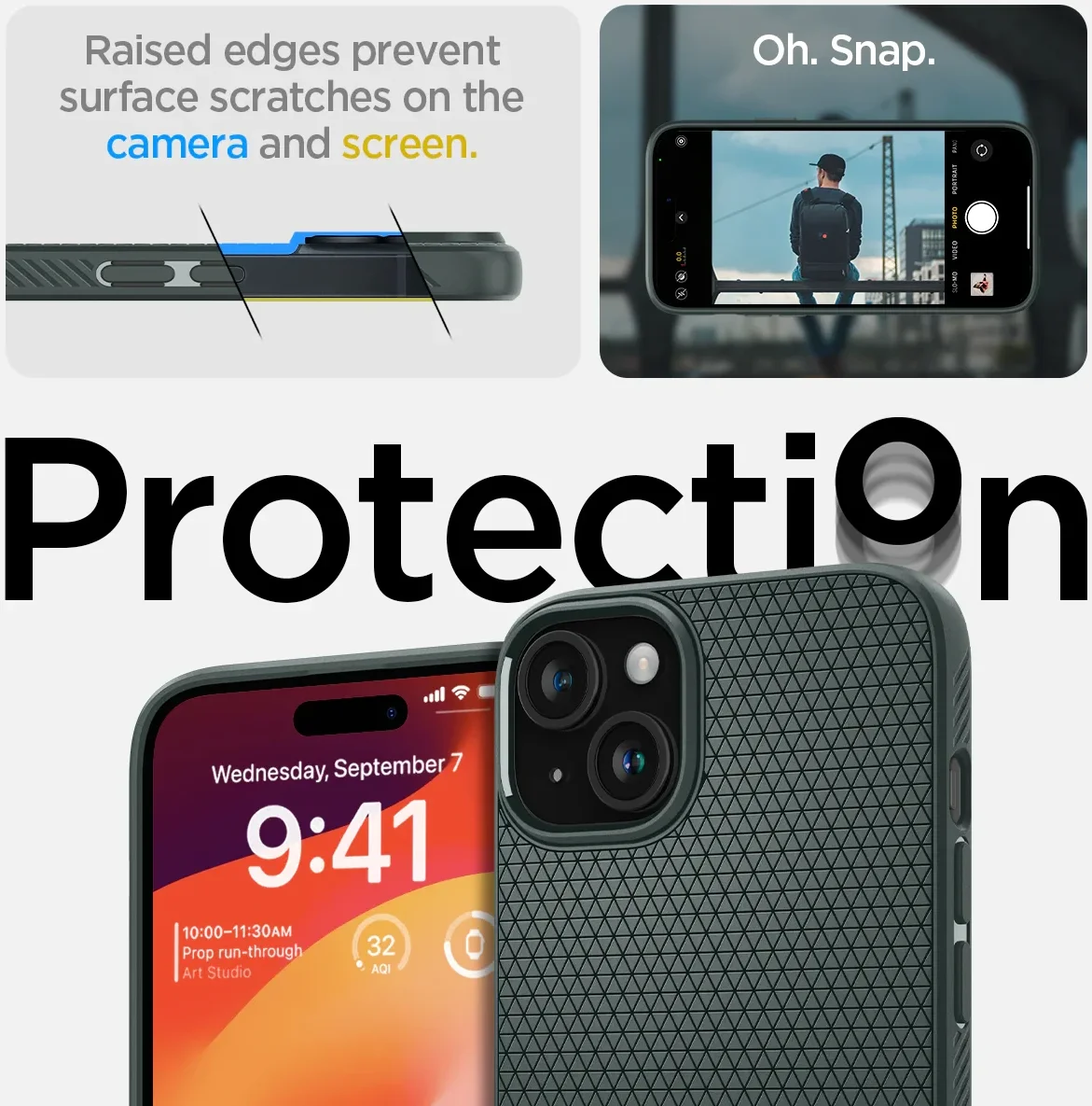 Spigen Liquid Air Apple iPhone 15 Hoesje Back Cover Groen afbeelding 5