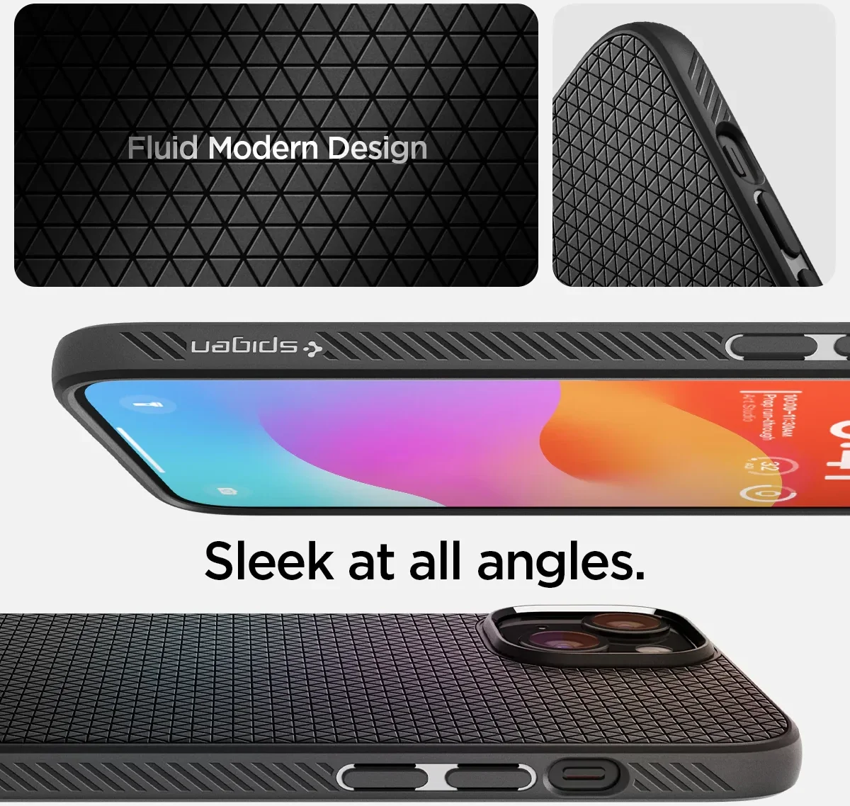Spigen Liquid Air Apple iPhone 15 Hoesje Back Cover Matte Zwart afbeelding 3