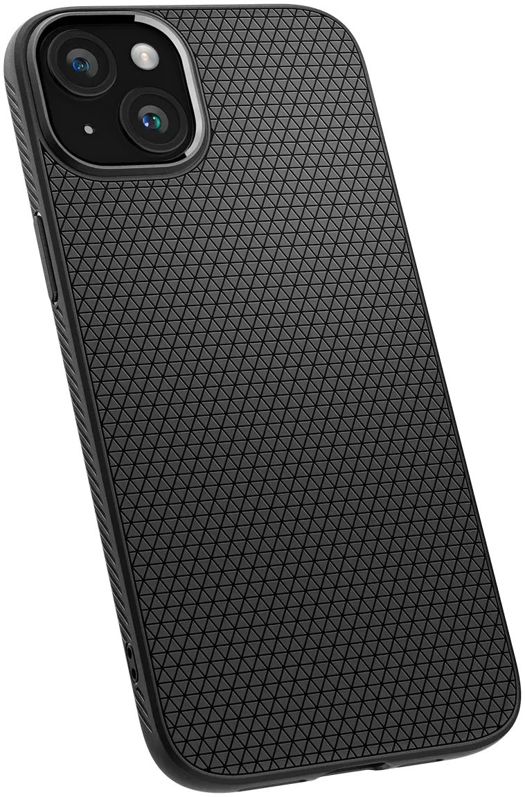 Spigen Liquid Air Apple iPhone 15 Hoesje Back Cover Matte Zwart afbeelding 9