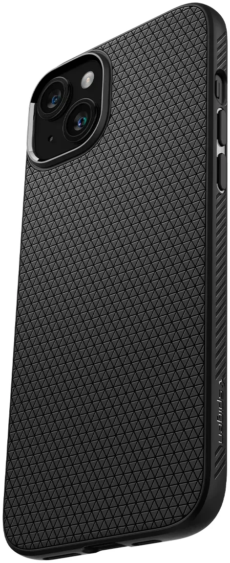Spigen Liquid Air Apple iPhone 15 Hoesje Back Cover Matte Zwart afbeelding 10
