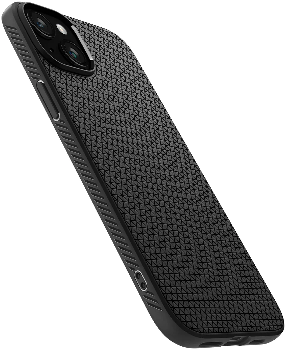 Spigen Liquid Air Apple iPhone 15 Hoesje Back Cover Matte Zwart afbeelding 11
