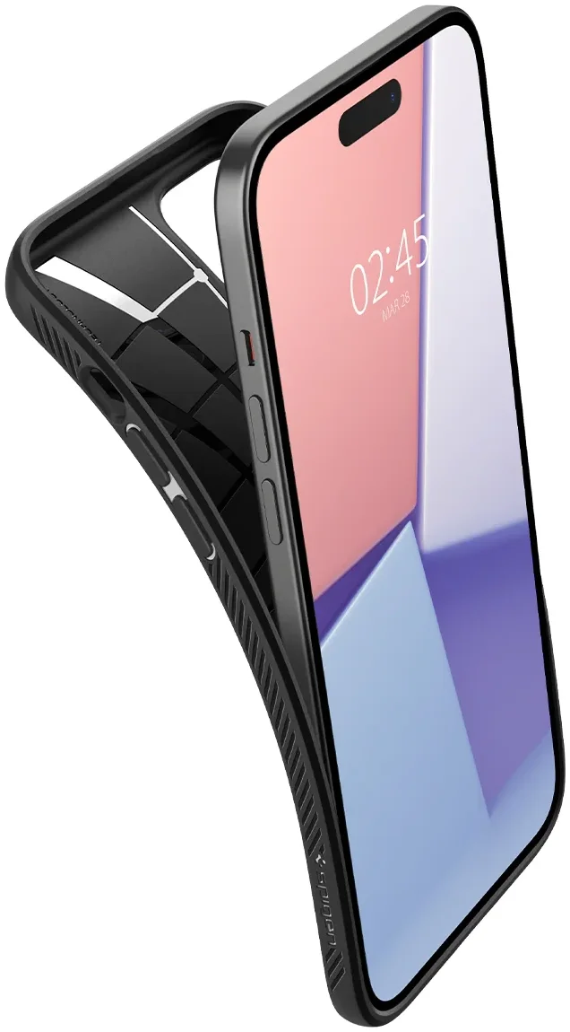 Spigen Liquid Air Apple iPhone 15 Hoesje Back Cover Matte Zwart afbeelding 13
