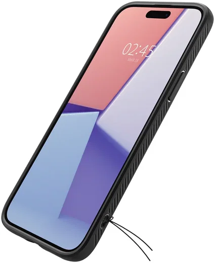 Spigen Liquid Air Apple iPhone 15 Hoesje Back Cover Matte Zwart afbeelding 14