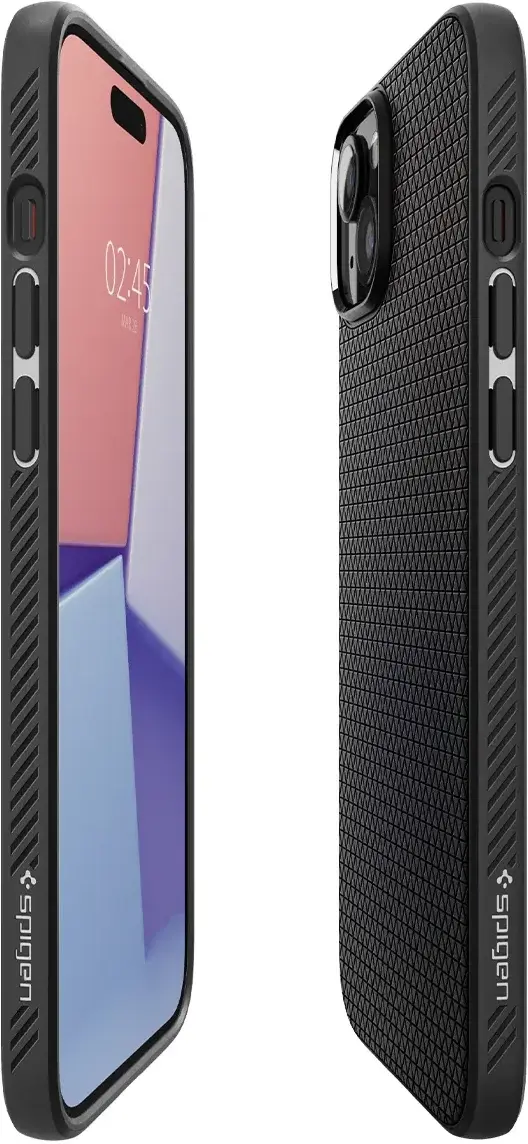 Spigen Liquid Air Apple iPhone 15 Plus Hoesje Back Cover Matte Zwart afbeelding 18
