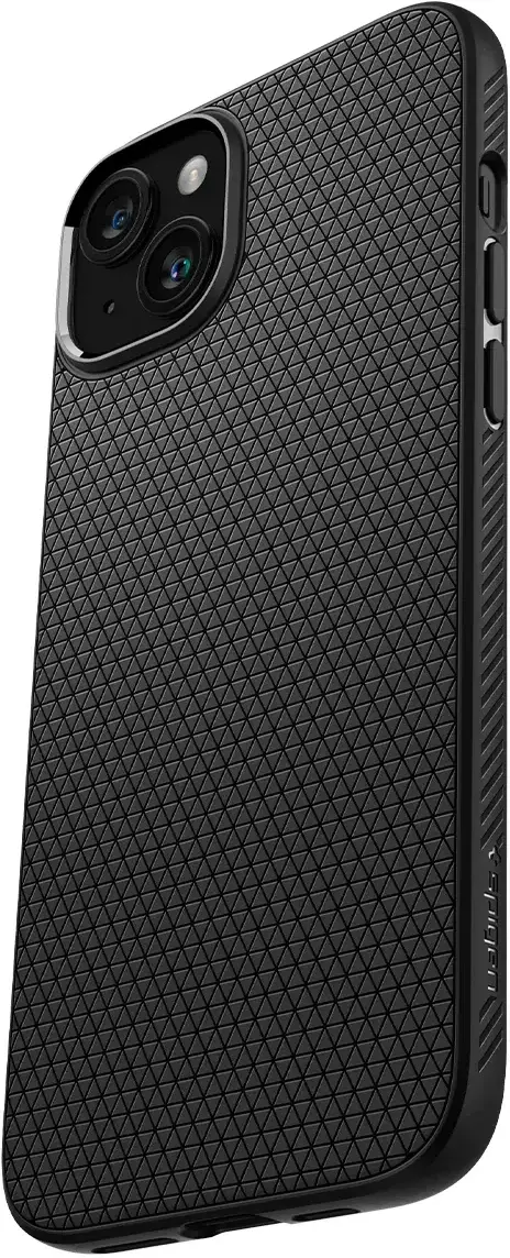 Spigen Liquid Air Apple iPhone 15 Plus Hoesje Back Cover Matte Zwart afbeelding 11
