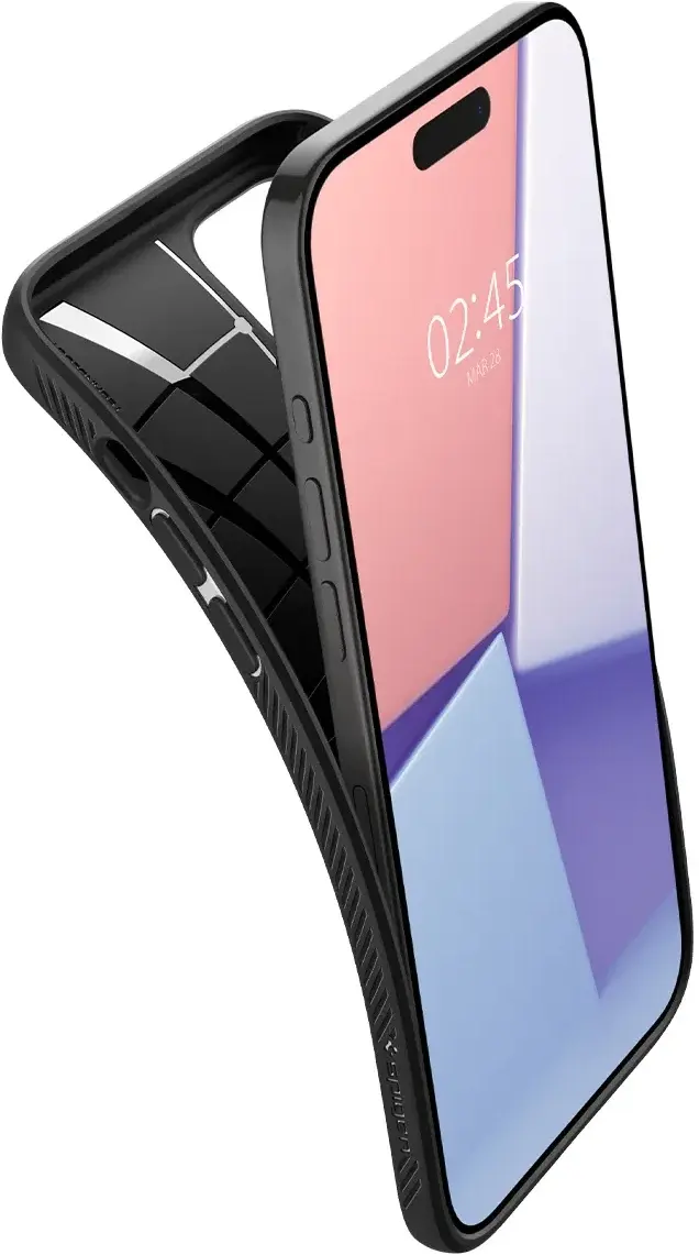 Spigen Liquid Air Apple iPhone 15 Pro Hoesje Back Cover Matte Zwart afbeelding 9