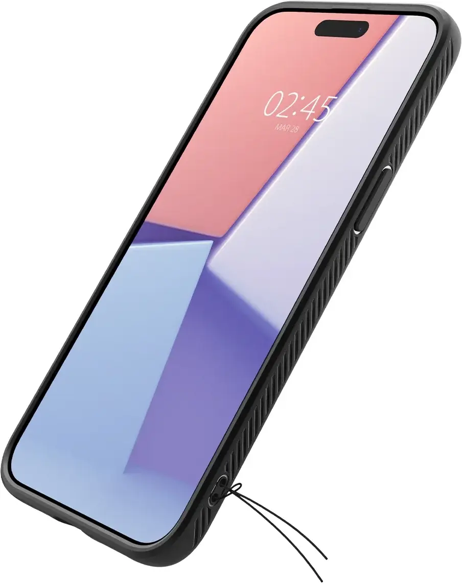 Spigen Liquid Air Apple iPhone 15 Pro Hoesje Back Cover Matte Zwart afbeelding 14