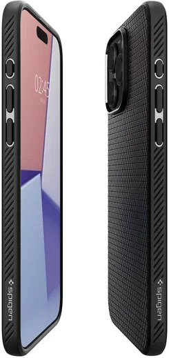 Spigen Liquid Air Apple iPhone 15 Pro Max Hoesje Back Cover Zwart afbeelding 19
