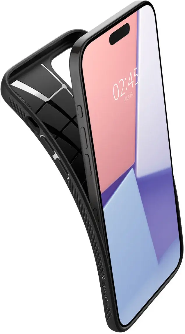 Spigen Liquid Air Apple iPhone 15 Pro Max Hoesje Back Cover Zwart afbeelding 9