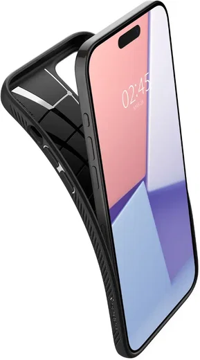 Spigen Liquid Air Apple iPhone 15 Pro Max Hoesje Back Cover Zwart afbeelding 9