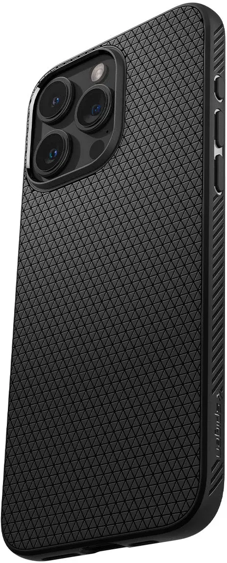 Spigen Liquid Air Apple iPhone 15 Pro Max Hoesje Back Cover Zwart afbeelding 11