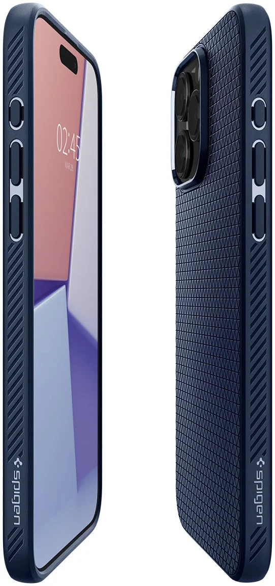 Spigen Liquid Air Apple iPhone 15 Pro Max Hoesje Back Cover Blauw afbeelding 19
