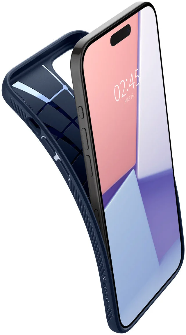 Spigen Liquid Air Apple iPhone 15 Pro Max Hoesje Back Cover Blauw afbeelding 9