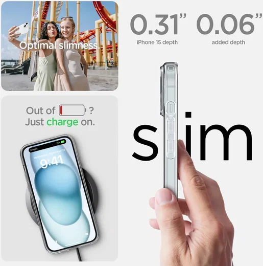 Spigen Liquid Crystal Apple iPhone 15 Hoesje Transparant afbeelding 4