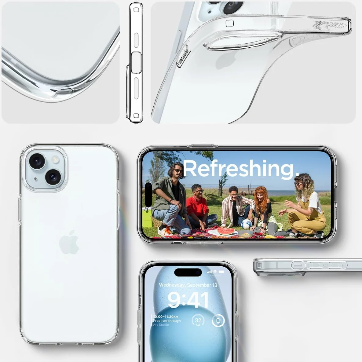 Spigen Liquid Crystal Apple iPhone 15 Hoesje Transparant afbeelding 7